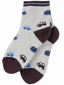 Детские махровые носки LORENZline, Л6, БЕЖЕВЫЕ С КОРИЧНЕВЫМ