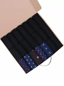 Набор из 21 пары мужских носков, НС-21-204, микс "Северный ветер"