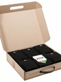 Набор из 20 пар мужских бамбуковых носков (ХОХ), X-5R1-20S, черные