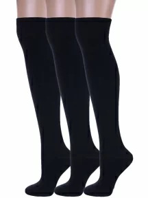 Комплект из 3 пар спортивных гольфин Альтаир, 3-Д95, ЧЕРНЫЕ