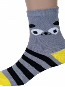 Детские носки "Красная ветка", С-1762, СЕРО-ЖЕЛТЫЕ