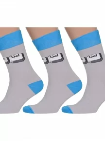 Комплект из 3 пар мужских носков MSCLUB №М26, msk3-М26, nm-292, "Ctrl + Alt + Del"