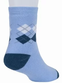 Детские махровые носки RuSocks (Орудьевский трикотаж) ТЕМНО-ГОЛУБЫЕ (Д-49)