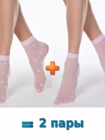 Комплект из 2 пар женских носков Conte, 2-16С-124/7СП, РОЗОВЫЕ