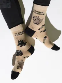 Носки unisex St. Friday Socks "All Cats Are Beautiful" (lapki22-1204-01-19-10)