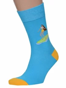 Мужские носки MSCLUB №М29, nm-316, БИРЮЗОВЫЕ