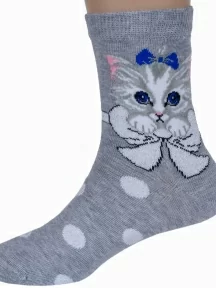 Детские носки RuSocks (Орудьевский трикотаж), Д3-13030, рис. 01, СВЕТЛО-СЕРЫЕ