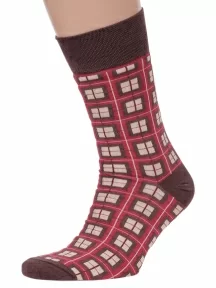 Мужские носки MSCLUB №М30, nm-327, БОРДОВЫЕ