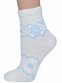 Детские теплые носки "НАШЕ" Смоленской чулочной фабрики, 236С1, рис. 1, БЕЛЫЕ №60-1