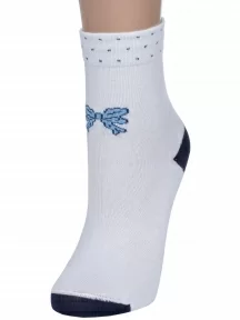 Детские носки LORENZline, Л77, БЕЛЫЕ с темно-синим