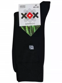 Мужские бамбуковые носки ХОХ, X-5R1, ЧЕРНЫЕ