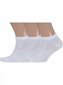 Комплект из 3 пар мужских носков Брестские (БЧК), 3-14С2313, рис. 007, БЕЛЫЕ