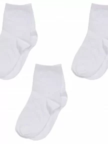 Комплект из 3 пар детских носков ХОХ, 3-d-1227, БЕЛЫЕ