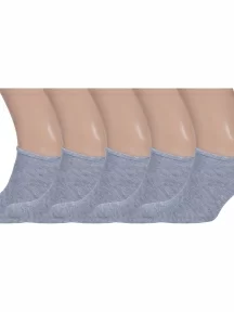 Комплект из 5 пар мужских ультракоротких носков Брестские (БЧК), 5-15С2315, рис. 000, СЕРЫЕ