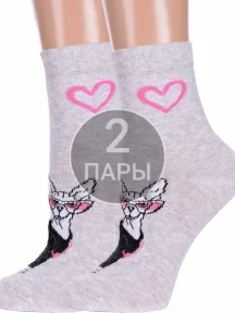 Комплект из 2 пар женских носков Брестские (БЧК), 2-20С1133, рис. 586, СВЕТЛО-СЕРЫЕ МЕЛАНЖ