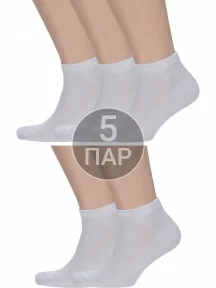 Комплект из 5 пар мужских носков Grinston socks из микромодала, 5-15D10, СВЕТЛО-СЕРЫЕ