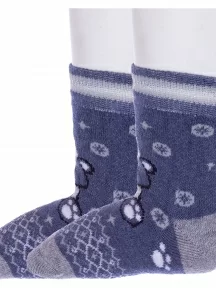 Комплект из 2 пар детских махровых носков «Красная ветка», 2-С-625Д, ДЖИНСОВЫЕ