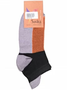 Спортивные носки Альтаир, А216, СЕРО-ОРАНЖЕВЫЕ