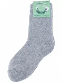 Детские теплые носки Hobby Line, 7645, СВЕТЛО-СЕРЫЕ