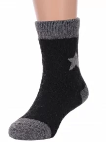 Детские теплые махровые носки Hobby Line, Ндад7616, ЧЕРНЫЕ