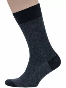 Набор из 5 пар мужских хлопковых носков (ТМ Sergio di Calze), PG-15SC3-5, ЧЕРНЫЕ