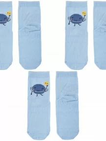 Комплект из 3 пар детских носков Akos, 3-CK41800, рис. 049, ГОЛУБЫЕ