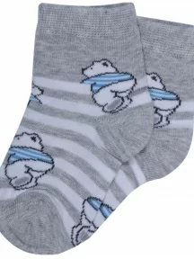 Детские носки RuSocks (Орудьевский трикотаж), Д-31360, рис. 04, СВЕТЛО-СЕРЫЕ