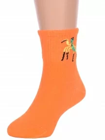 Детские спортивные носки Hobby Line, Ндх4366-03, ОРАНЖЕВЫЕ