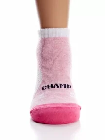 Детские спортивные носки Conte kids, 7С-97СП, рис. 310, БЕЛЫЕ СО СВЕТЛО-РОЗОВЫМ