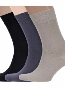 Комплект из 3 пар мужских носков Брестские (БЧК), 3-14С2122, рис. 000, микс 3