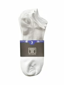 Комплект из 3 пар мужских носков Tuosite, TSS808-3, БЕЛЫЕ