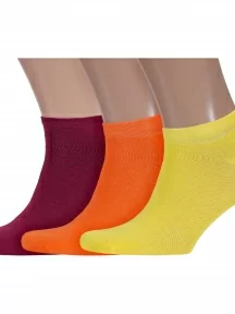 Комплект из 3 пар мужских коротких спортивных носков ХОХ, 3-SPM-180, микс 11