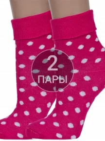 Комплект из 2 пар детских носков ХОХ, 2-d-1219, РОЗОВЫЕ