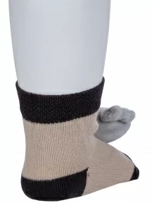 Детские носки с игрушкой "Борисоглебский трикотаж", 8С20, БЕЖЕВЫЕ с коалой