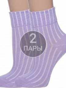Комплект из 2 пар детских носков Akos СИРЕНЕВЫЕ (2-ВК41000 001)