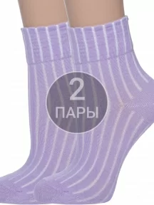 Комплект из 2 пар детских носков Akos, 2-ВК41000 001, СИРЕНЕВЫЕ