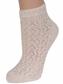 Женские укороченные носки Брестские (БЧК), 19С1608, рис. 116, НАТУРАЛЬНЫЕ