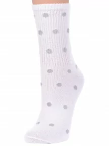 Женские спортивные носки "Красная ветка", С-1485, БЕЛЫЕ