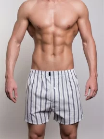 Мужские трусы-шорты из 100% хлопка Sergio Dallini, SG3310-2, ГОЛУБЫЕ