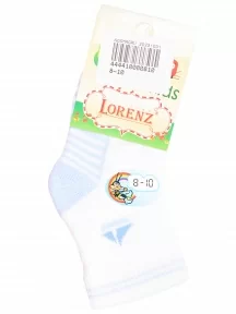 Детские махровые носки LORENZline, Л82, БЕЛО-ГОЛУБЫЕ