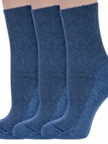 Комплект из 3 пар женских медицинских носков Dr. Feet (PINGONS), 3-15DF6, ДЖИНС