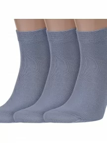 Комплект из 3 пар мужских носков Брестские (БЧК), 3-14С2124, рис. 000, СЕРЫЕ