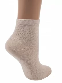 Женские бамбуковые носки в сеточку ХОХ, G-5R2, БЕЖЕВЫЕ
