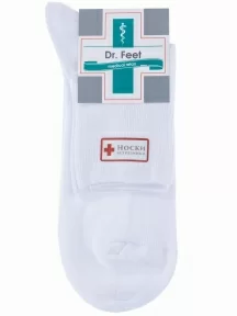 Комплект из 3 пар мужских медицинских носков Dr. Feet (PINGONS) БЕЛЫЕ (3-16DF1)