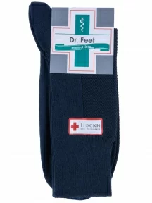 Комплект из 3 пар мужских медицинских носков  Dr. Feet (PINGONS) ТЕМНО-СИНИЕ (3-15DF3)
