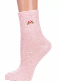 Женские спортивные носки Брестские (БЧК), 23С1155, рис. 583, БЛЕДНО-РОЗОВЫЕ МЕЛАНЖ