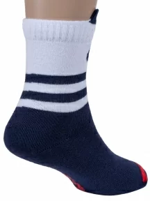 Детские короткие носки Conte kids, 17С-59СП, рис. 563, СИНЕ-БЕЛЫЕ