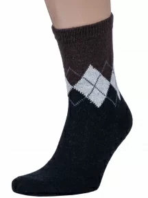 Мужские теплые носки Hobby Line, 6286, ЧЕРНЫЕ