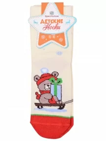 Детские носки Брестские (БЧК), 20С3079, рис. 8001, СВЕТЛО-ЖЕЛТЫЕ