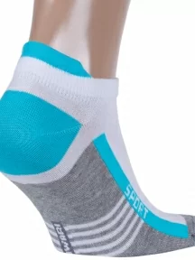 Мужские ультракороткие носки DiWaRi, 16С-72СП, рис. 083, БИРЮЗОВЫЕ